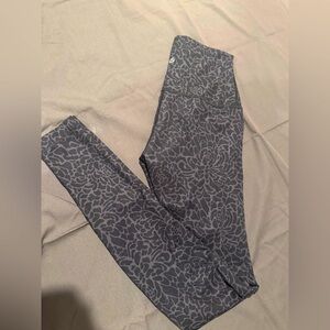 Lululemon Wunder Under Pant High-Rise Roll Down Full-On Luxtreme Petal Camo sz 2